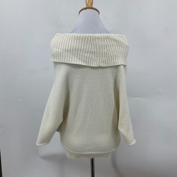 Moth Anthropologie Cowl Neck Sweater Womens XS Extra Small Slouchy Batwing Rib - Picture 3 of 13